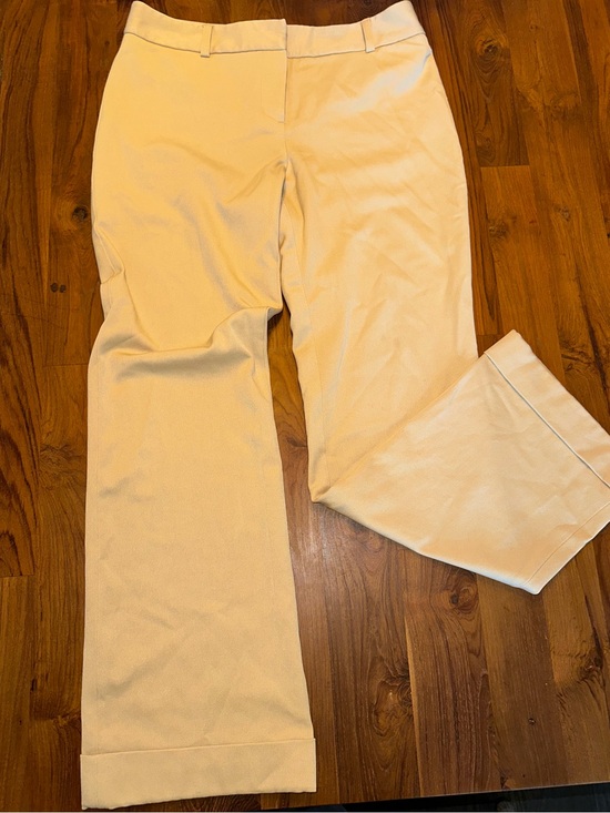 INC International Concepts Pants - INC Women’s Cream Straight-Leg Dress Pants Size 10